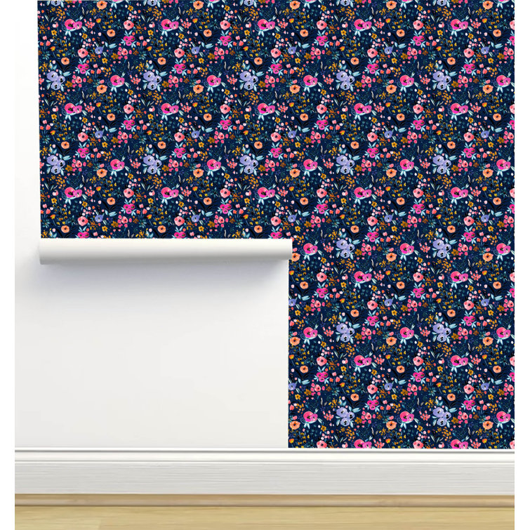 Limitless Walls Crystal W Design Peel & Stick Floral Roll Wayfair